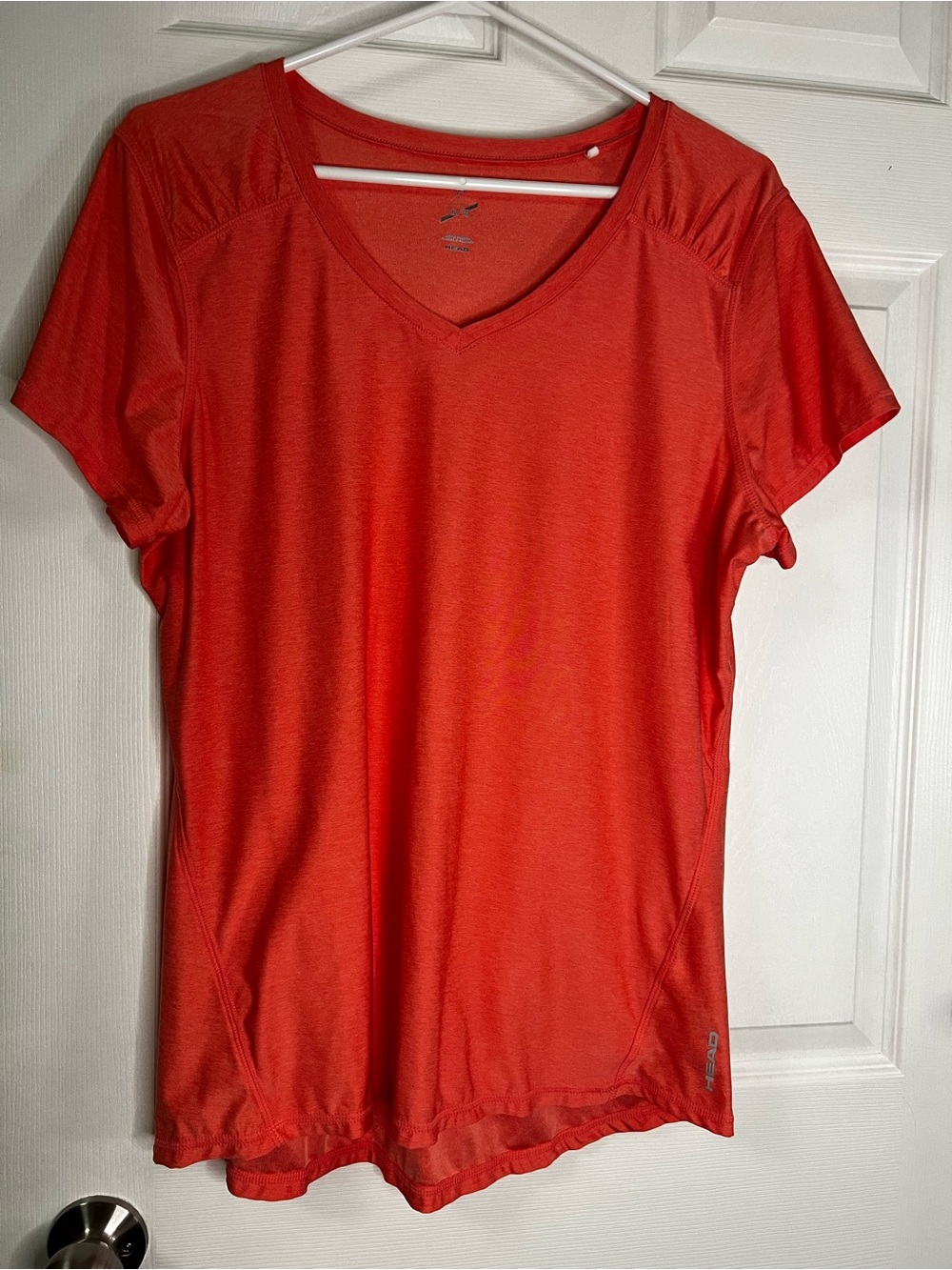 Head Women’s Athletic T-Shirt XL Lightweight Performance Orange Short Sleeve